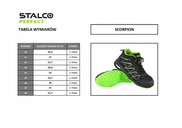 Trzewik scorpion high S3L ESD 40 stalco perfect S-79450 - obrazek 4